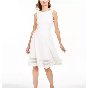 Calvin Klein Mesh-Inset Dress